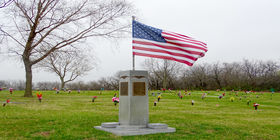 Veterans section at Chapel Hill Memorial Gardens