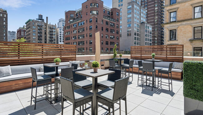 Waiting/sitting area inside a funeral home.