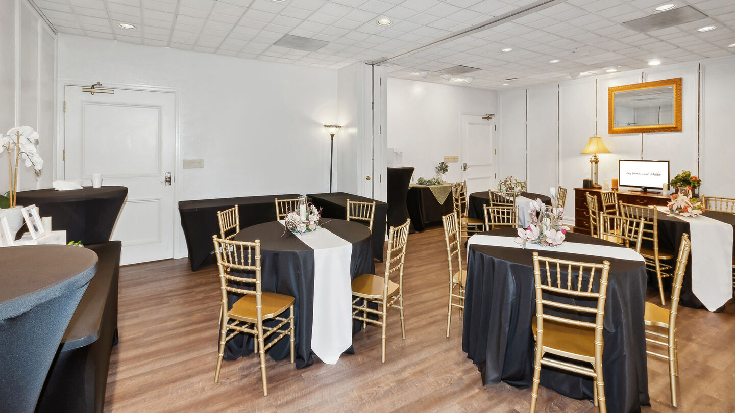 Celebration of life venue for services, gatherings and receptions at Roselawn Funeral Home & Memorial Gardens