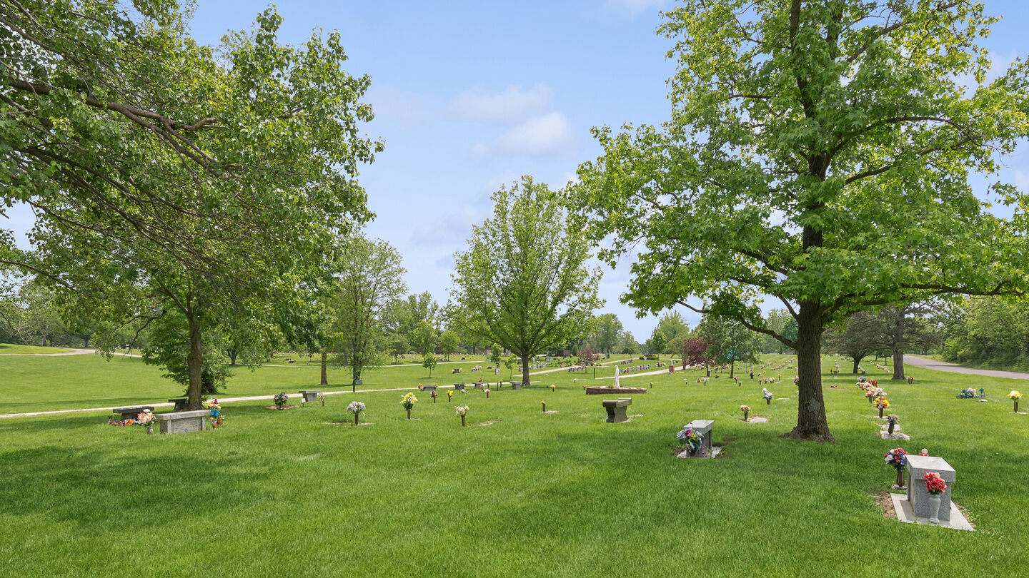 Cemetery grounds at Memorial Funeral Home, Crematory & Memorial Park Cemetery/Columbia