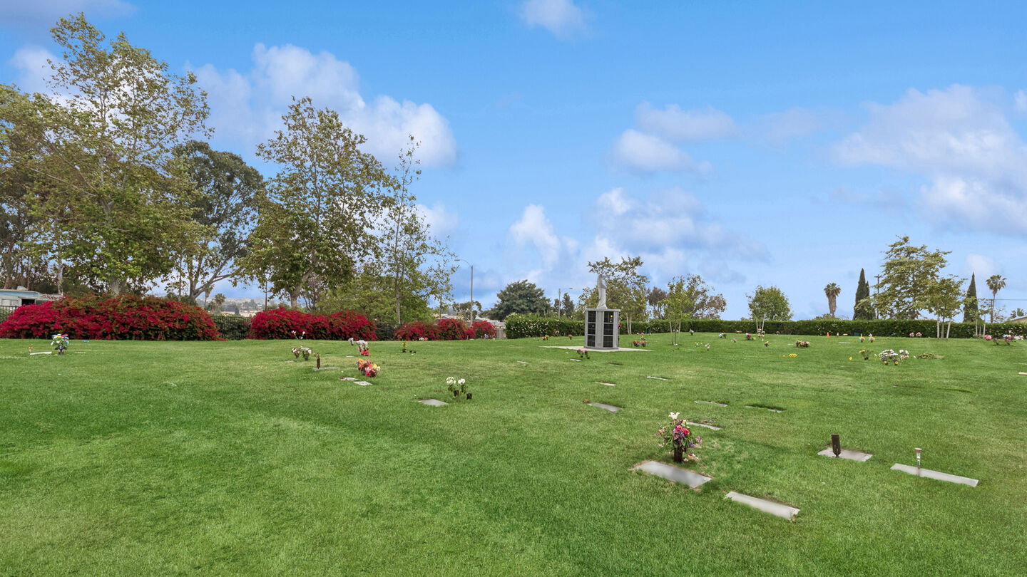 Cemetery grounds at Cypress View Mausoleum, Mortuary and Crematory