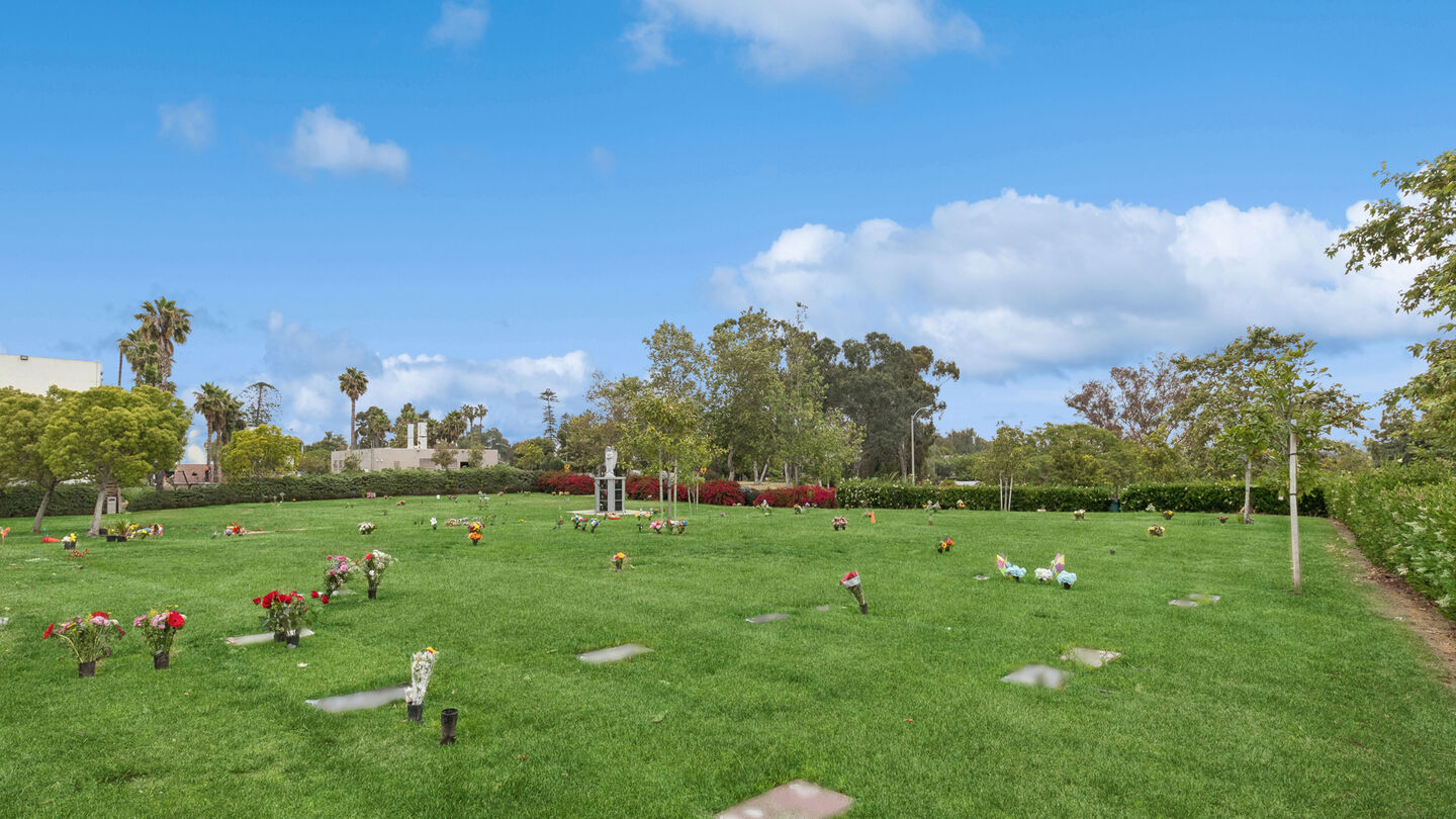 Cemetery grounds at Cypress View Mausoleum, Mortuary and Crematory