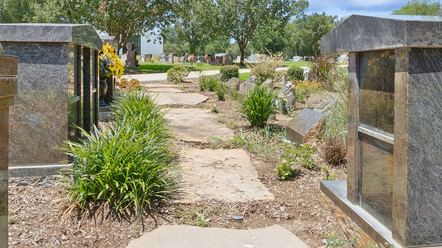Cremation garden at Cashner Funeral Home & Garden Park Cemetery