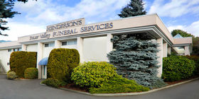 Front exterior building at Henderson's Fraser Valley Funeral Home