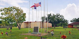 Veterans section at Memorial Park