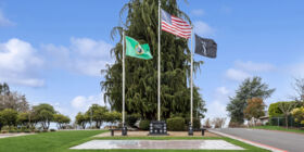 Veterans section at Sunset Hills Memorial Park & Funeral Home