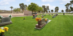 Cemetery grounds at J. Warren Funeral Services Mountain View Chapel & Crematorium & Casa Grande Mountain View Cemetery