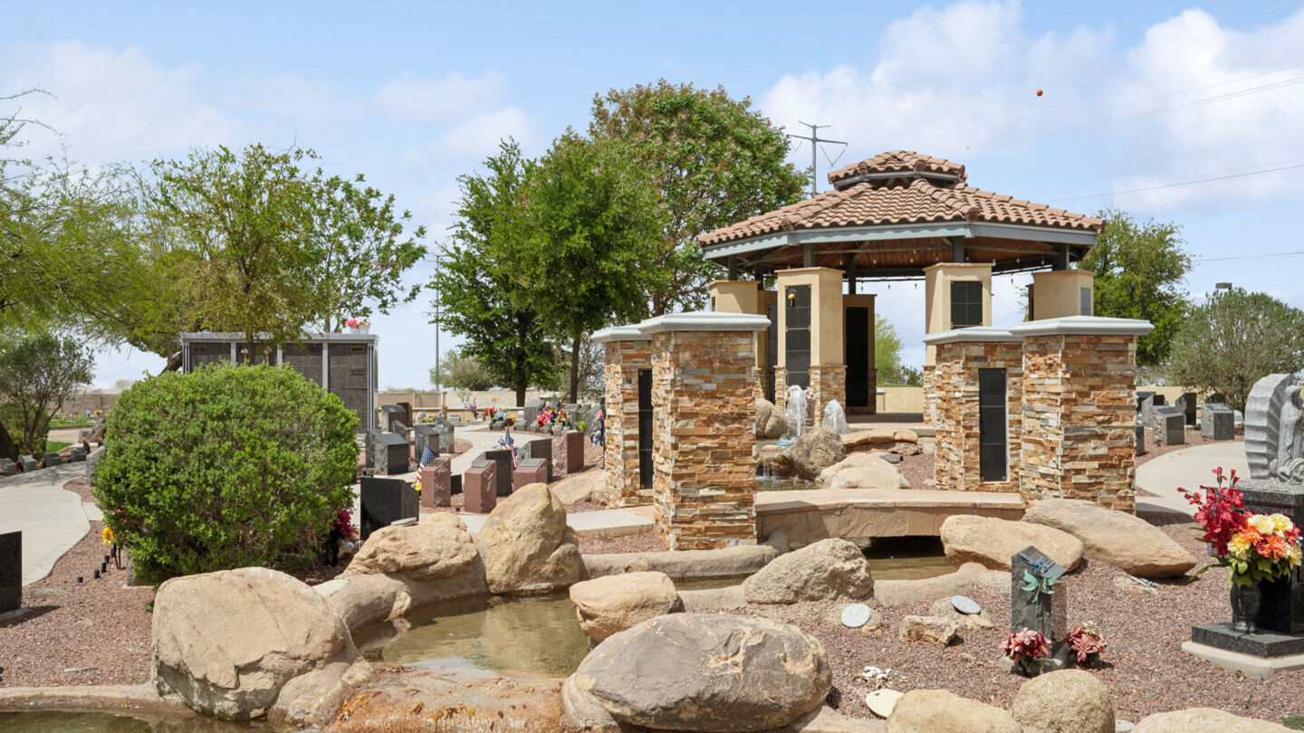 Cremation garden at J. Warren Funeral Services Mountain View Chapel & Crematorium & Casa Grande Mountain View Cemetery