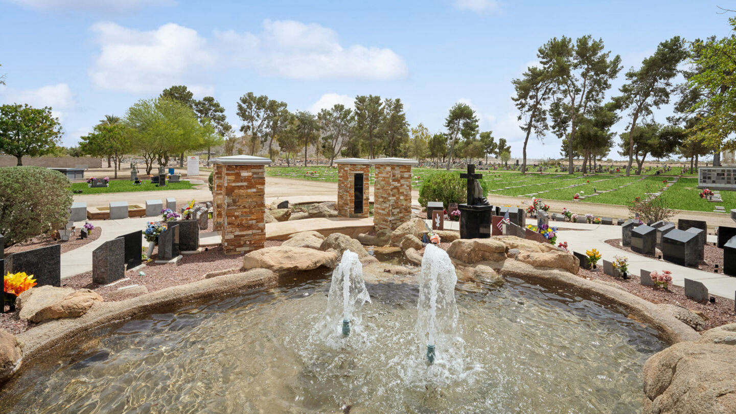 Cremation garden at J. Warren Funeral Services Mountain View Chapel & Crematorium & Casa Grande Mountain View Cemetery