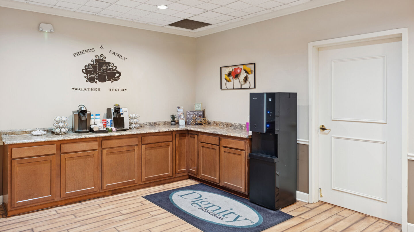 Cafe area at Rose Hill Funeral Home & Burial Park