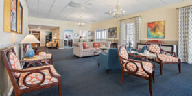 Sitting area at Baldwin Fairchild Funeral Home