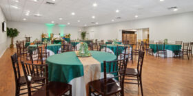 Celebration of life venue for services, gatherings and receptions at Baldwin Fairchild Funeral Home