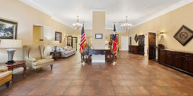 Lobby at Funeraria Del Angel Roy Akers