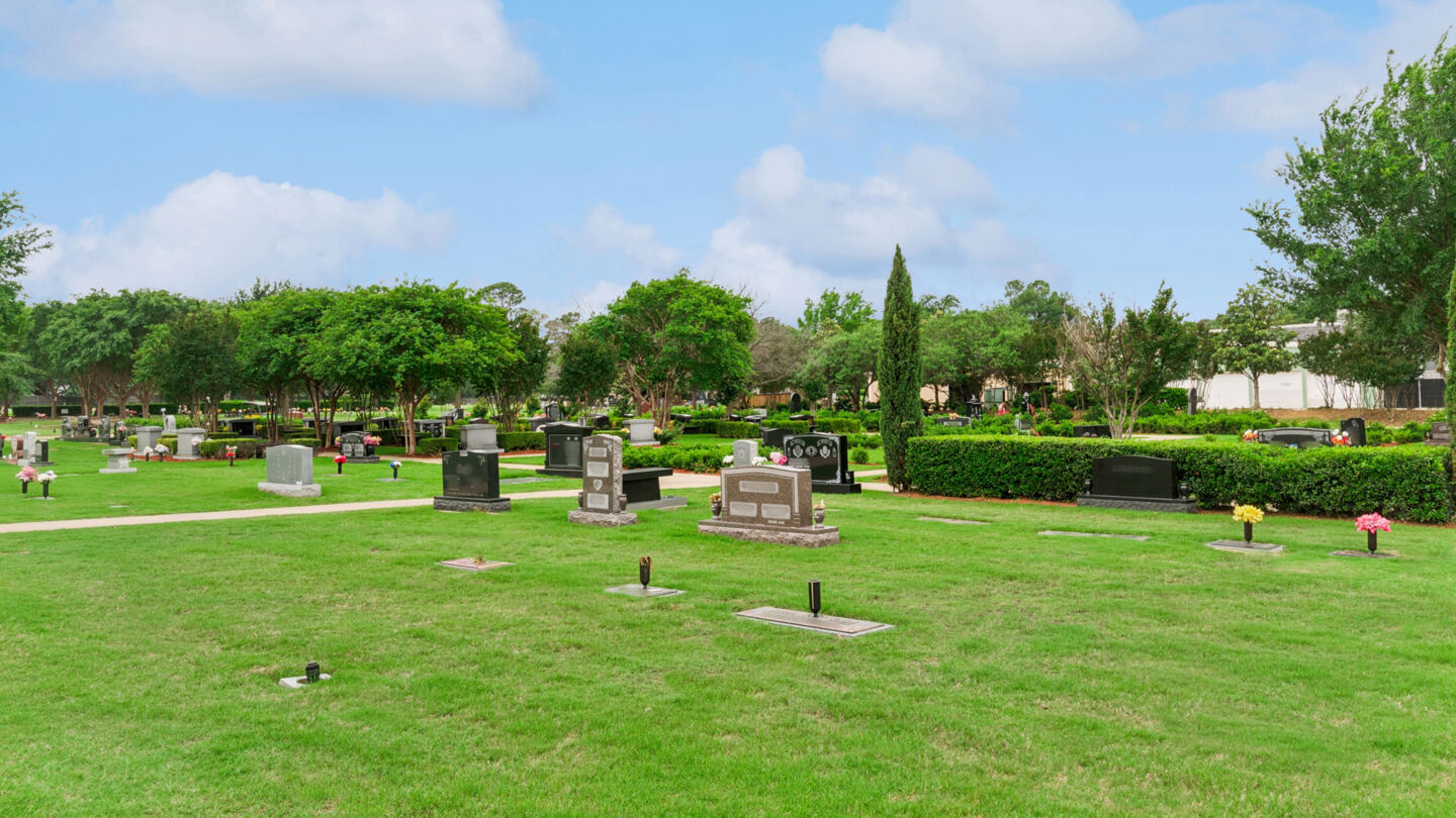 Cemetery grounds at Moore Funeral Home & Memorial Gardens