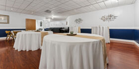 Celebration of life venue for services, gatherings and receptions at Hoyt-Cole Chapel of the Flowers