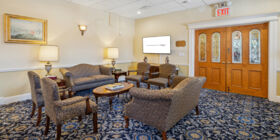 Sitting area at Thomas M. Quinn & Sons Funeral Home