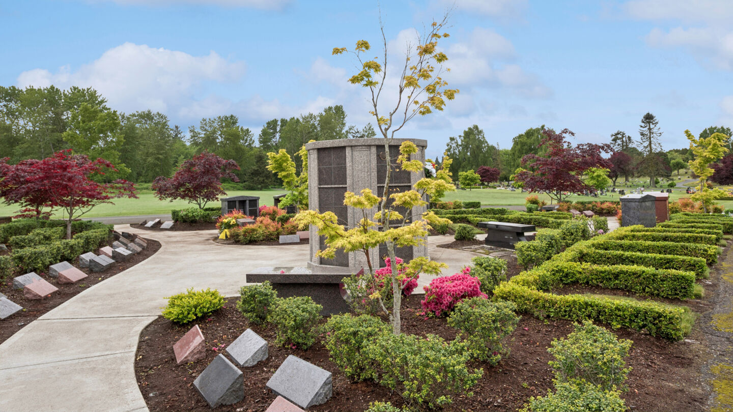 Cremation garden at Evergreen Funeral Home & Cemetery