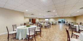 Celebration of life venue for services, gatherings and receptions at Funeraria del Angel Corpus Christi