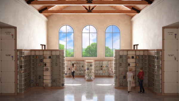 Forest Park Mission Memorial Mausoleum II - Interior Rendering 2