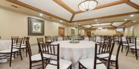 Celebration of life venue for services, gatherings and receptions at Rolling Oaks Funeral Home