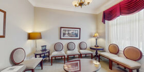 Sitting area at Marlatt Funeral Home, Swackhamer Chapel