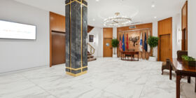 Lobby at Riverside Memorial Chapel