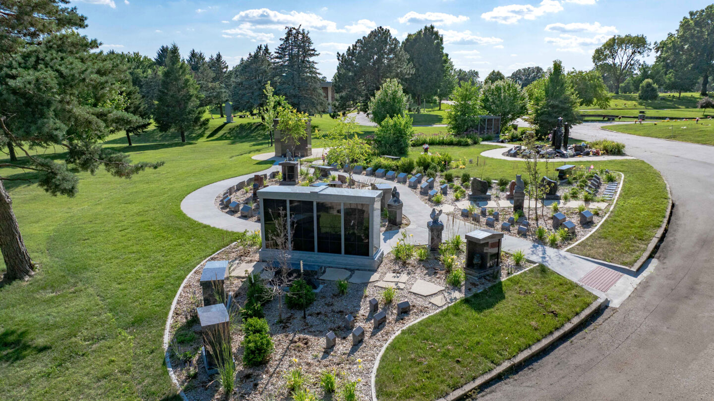 Cremation garden at McLaren’s Resthaven Chapel & Mortuary & Resthaven Cemetery