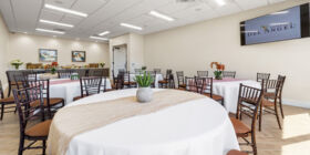 Celebration of life venue for services, gatherings and receptions at Funeraria del Angel Bakersfield Central