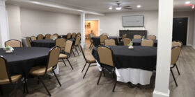 Celebration of life venue for services, gatherings and receptions at Smith Memory Chapel