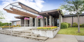 Front exterior building at Forest Lawn Funeral Home