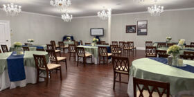 Celebration of life venue for services, gatherings and receptions at Cook-Walden Funeral Home