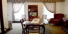 Service room at Bookhout Funeral Home