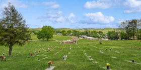Cemetery grounds at Cunningham Memorial Park