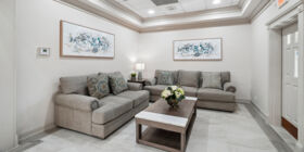 Visitation room at Martin Funeral Home