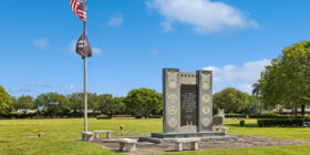 Veterans section at Royal Palm Funeral Home & Memorial Gardens