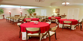 Reception room at Kraeer Funeral Home and Cremation Center