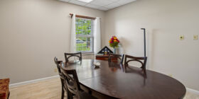 Arrangement room at Alexander-White-Mullen Funeral Home and Mt Lebanon Cemetery