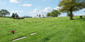 Cemetery grounds at Holly Memorial Gardens