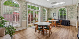 Celebration of life venue for services, gatherings and receptions at George A. Smith & Sons Funeral Home