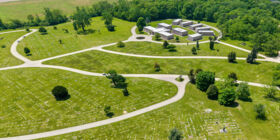 Cemetery grounds at Rose Hill Burial Park