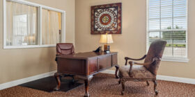 Sitting area at Providence-Jones Family Funeral Home