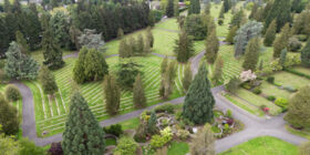 Cemetery grounds at Acacia Memorial Park & Funeral Home