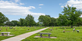 Cemetery grounds at Newcomer’s Shawnee Mission Funeral Home & Memory Gardens