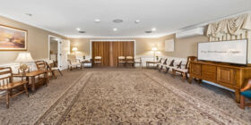 Visitation room at Sullivan Funeral Homes