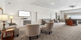Visitation room at New Britain Memorial & Donald D. Sagarino Funeral Home