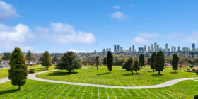 Cemetery grounds at Forest Lawn Funeral Home & Memorial Park