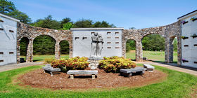 Special landscaping feature at Catawba Memorial Park