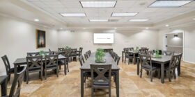 Celebration of life venue for services, gatherings and receptions at Sunset Northwest Funeral Home