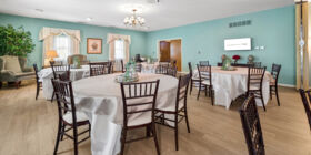 Celebration of life venue for services, gatherings and receptions at Halteman Fett & Dyer Funeral Home