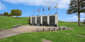 Veterans section at Eternal Valley Memorial Park Mortuary